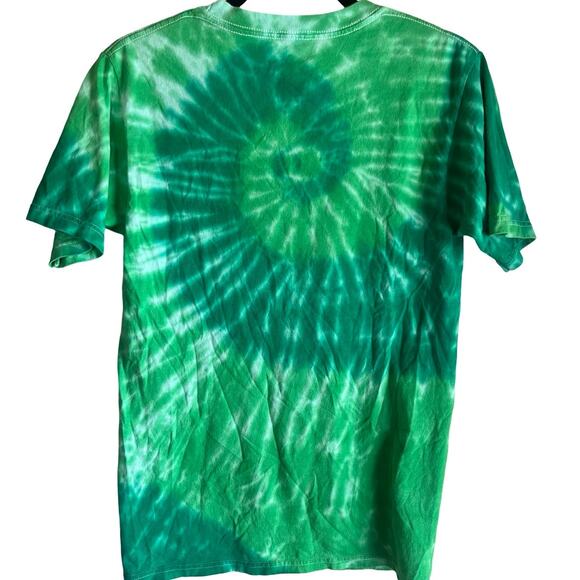 Surf Playa Del Carmen Tie Dye Green SMALL T Shirt - Picture 2 of 3